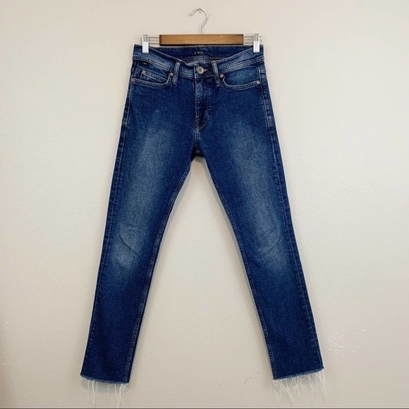 BDG Denim - BDG Urban Outfitters Dark Wash Skinny Cutoff Jeans